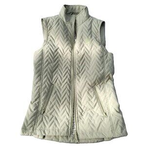 Chevron Quilted Equestrian Vest | XS | High/Low Back | Riding Sport | Sage Green